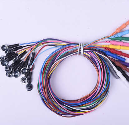 Пестротканый электрод чашки EEG с чашками хлорида EEG 10mm AgCL