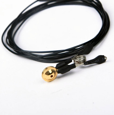 Золото электрода зажима уха EMG покрыло 1500 DIN подводящего провода 1.5mm Mm