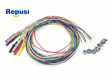 Устранимый электрод REPD-1.5PC чашки EEG покрыл AgCl с 10 цветами