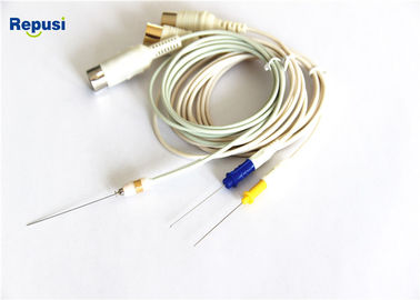 Кабель EMG соединителя DIN 5 Pin, защищаемый кабель для электрода иглы Concertric